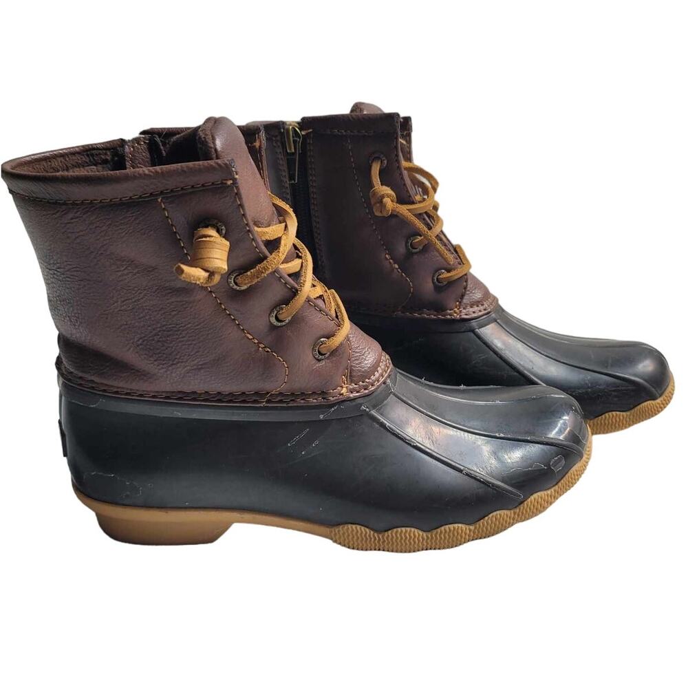 Sperry Girls Saltwater Boot Size 4M Outdoor‎ Preppy